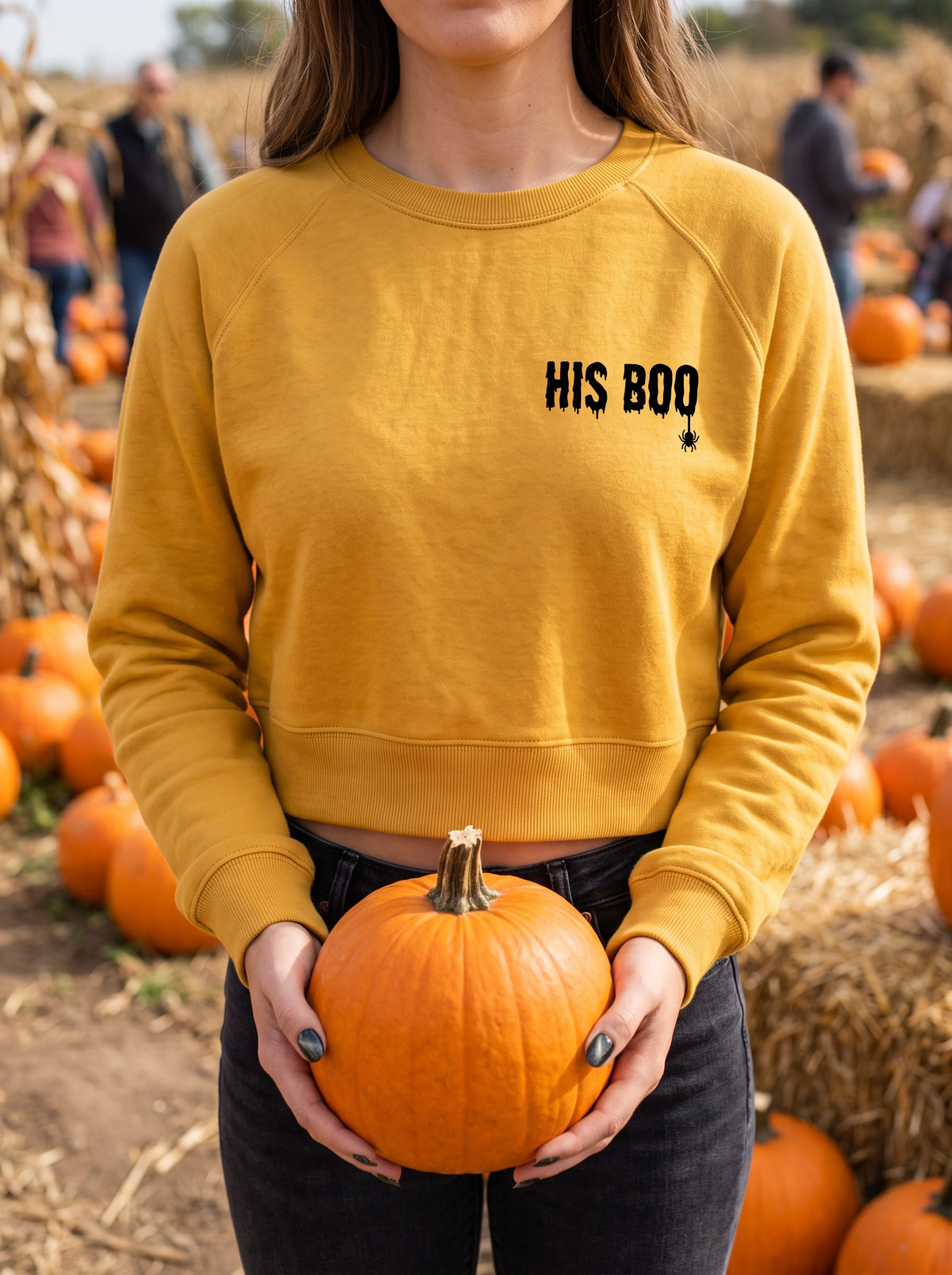 His Boo Pullover Fleece Sweatshirt