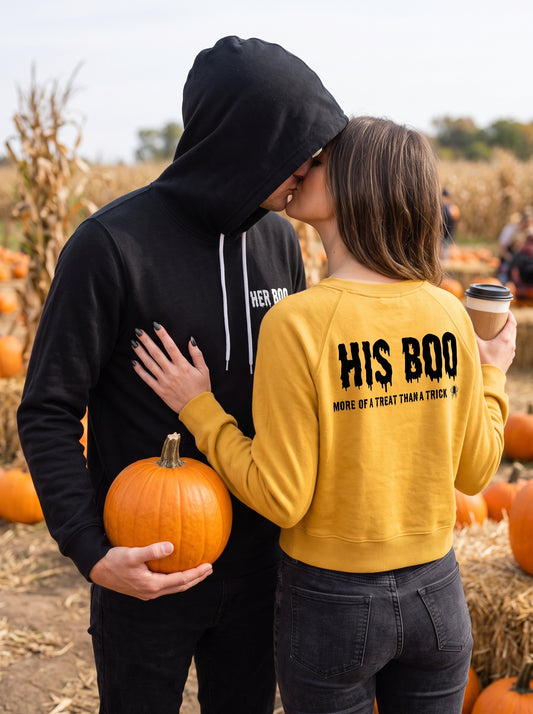 His Boo Pullover Fleece Sweatshirt