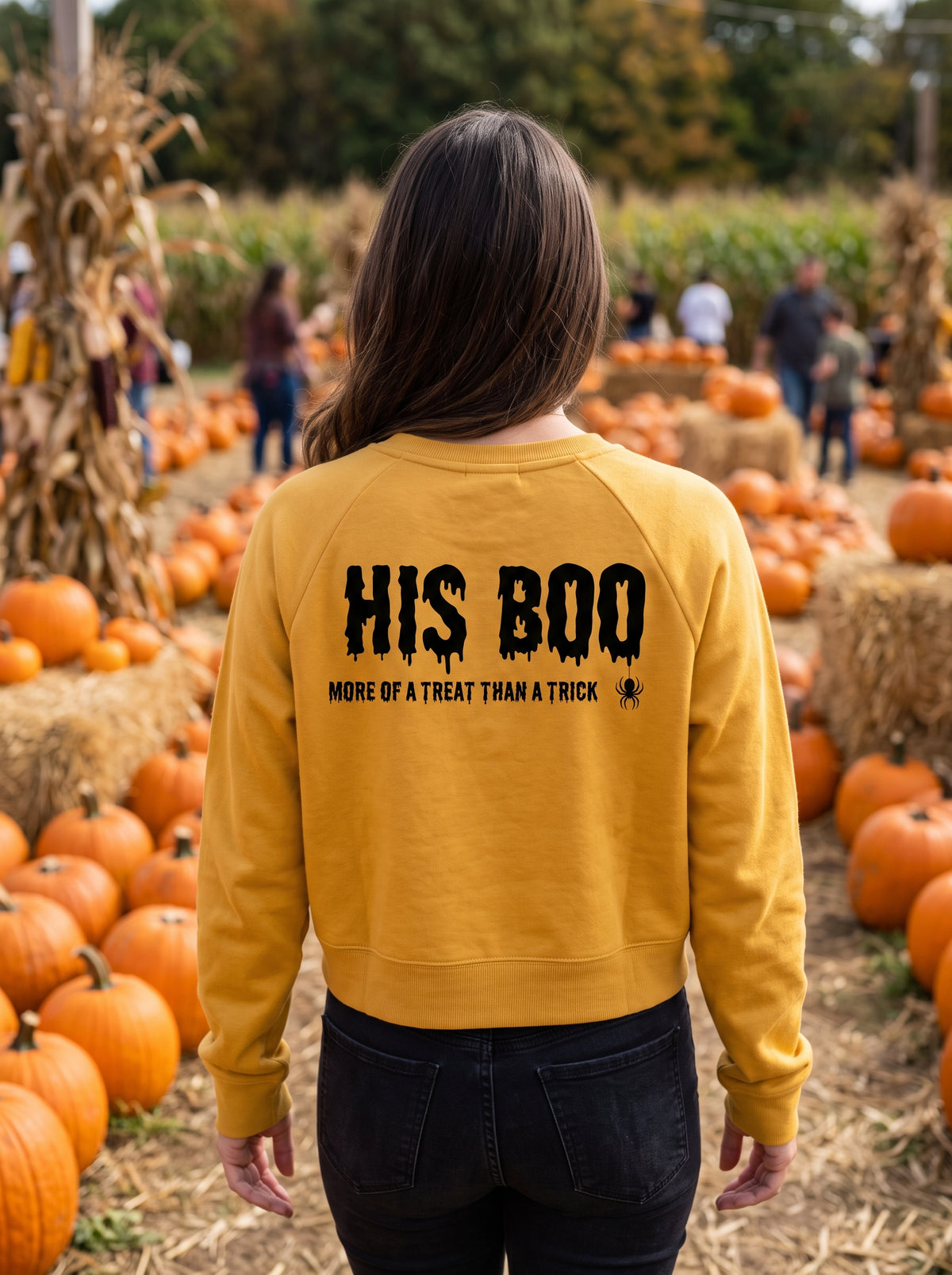 His Boo Pullover Fleece Sweatshirt